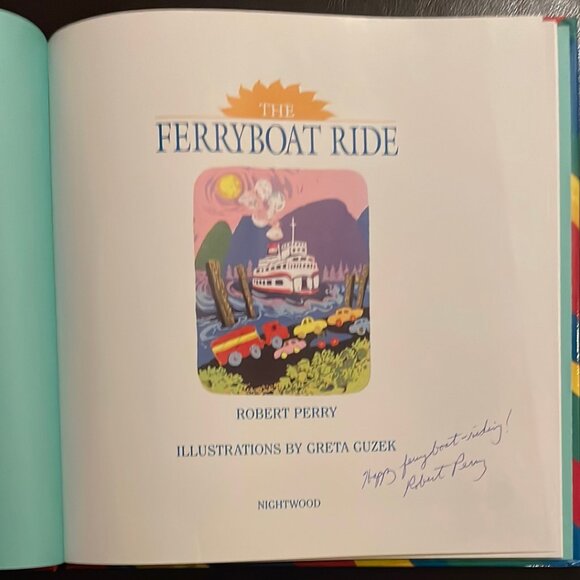 (SIGNED) The Ferryboat Ride - Perry, Robert - Picture 2 of 3